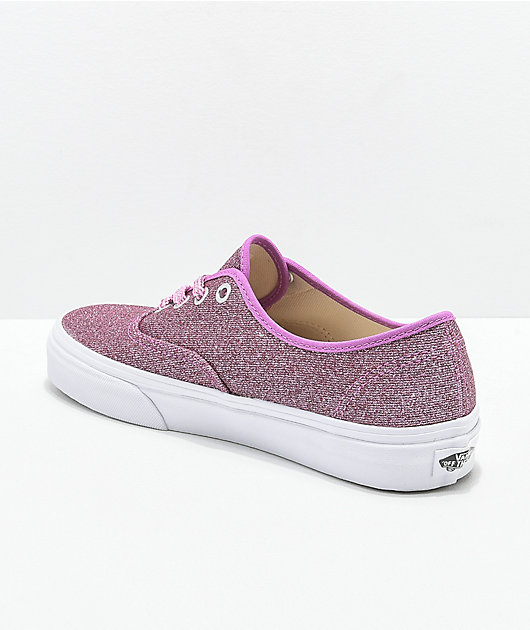 vans pink glitter shoes