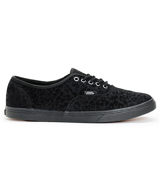 vans black cheetah print shoes