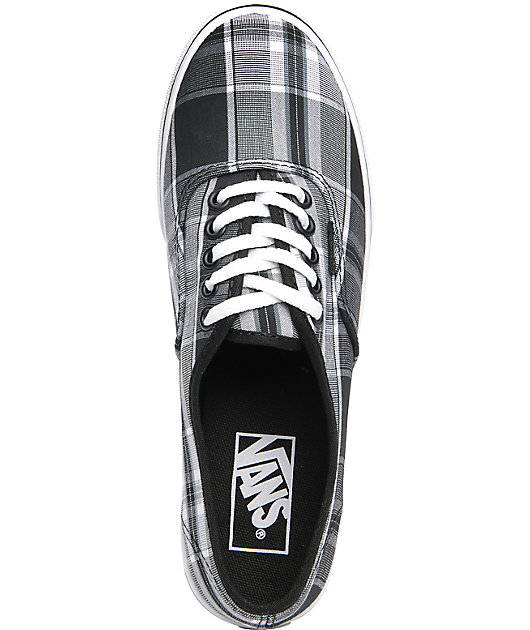 vans authentic plaid