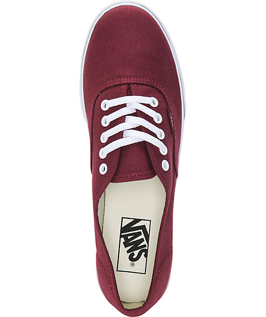 vans authentic lo pro burgundy