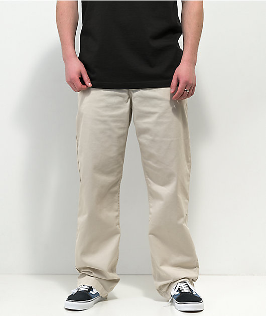 全国送料無料・イイ店 Authentic Vans Loose Zumiez | Pants Chino Oatmeal パンツ