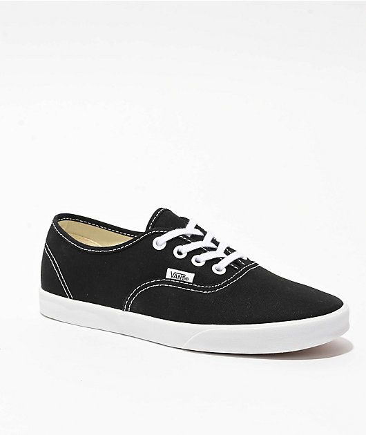 VANS★AUTHENTIC LOWPRO★兼用★BLACK/WHITE Vans Authentic Lowpro Black & White Skate Shoes | Zumiez