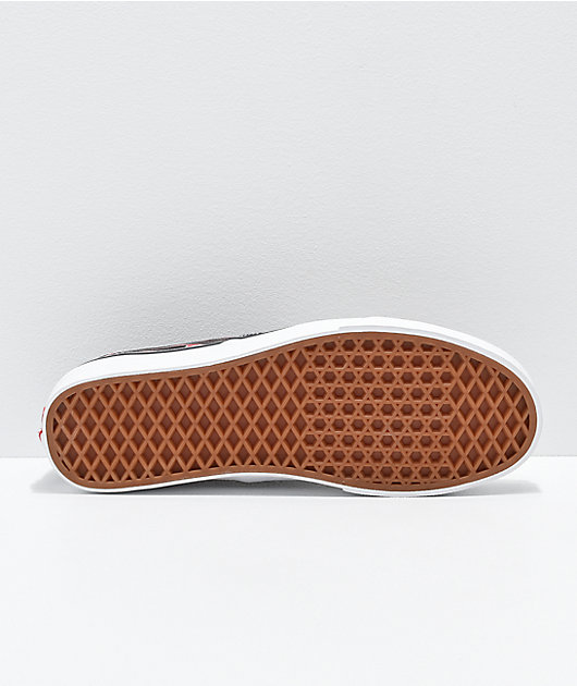 vans authentic mash up flame skate shoes
