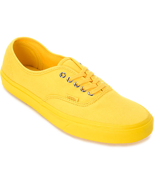 vans mono yellow