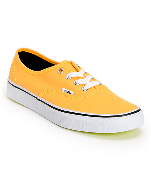 yellow and orange sneakers