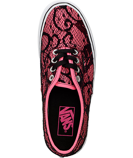 pink vans laces