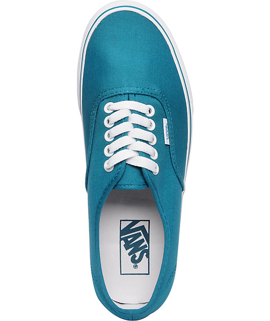 teal vans authentic