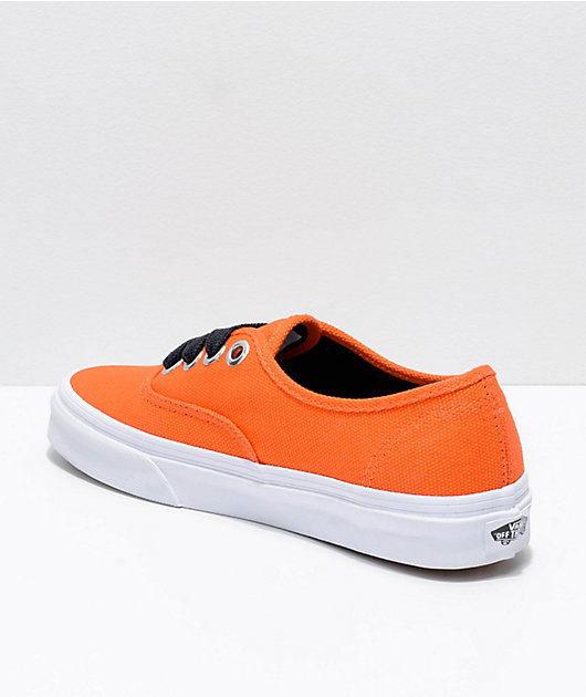 flame orange vans