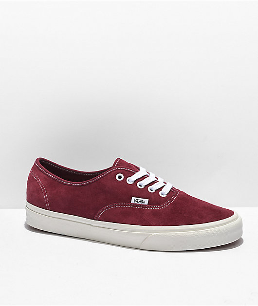 Vans Pomegranate Pig Suede Skate Shoes
