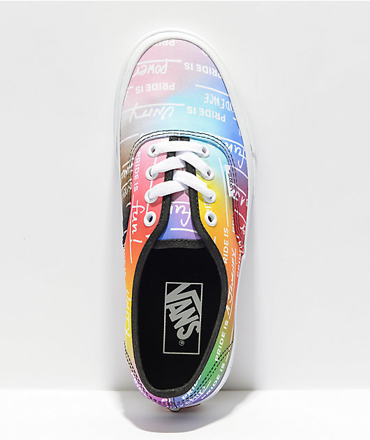 Vans rainbow shop skate shoe