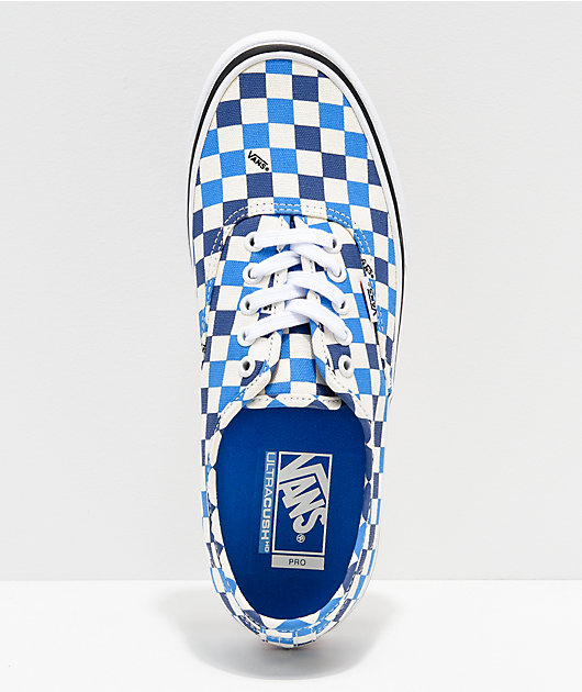 vans authentic checkerboard blue