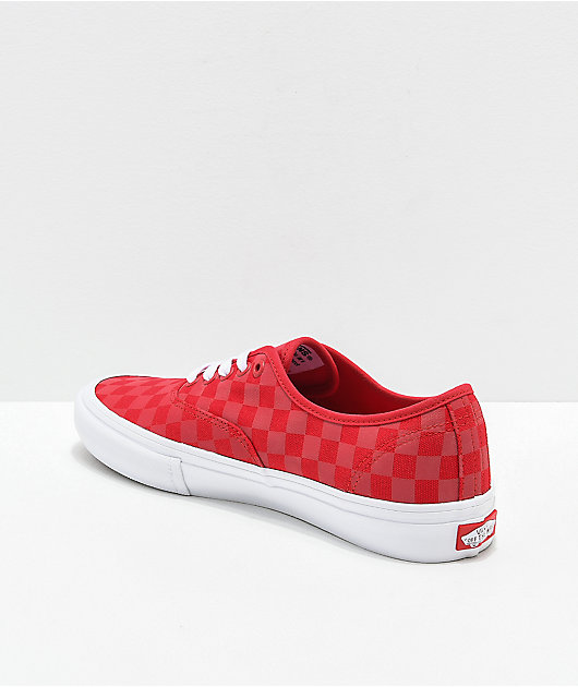 plek Parameters Vlot Vans Authentic Pro Reflect Red Skate Shoes