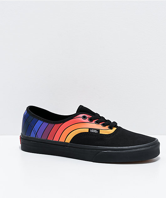 black and orange vans