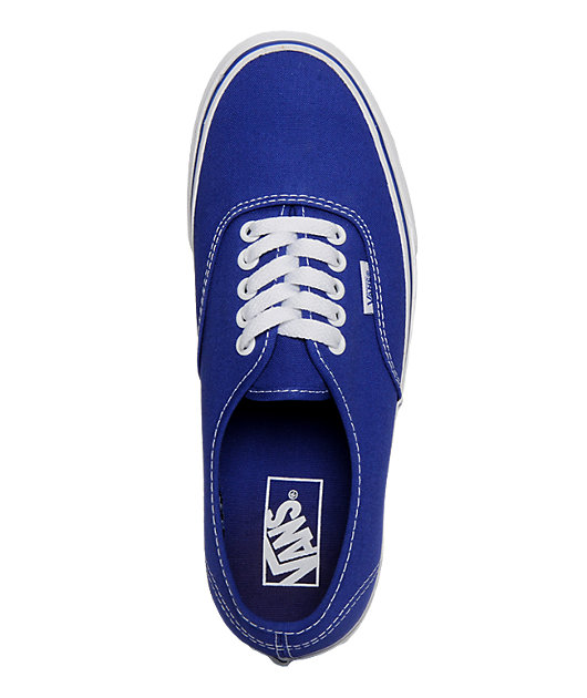 Vans Authentic Royal Blue Skate Shoes 