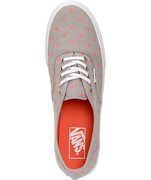 vans chambray dots