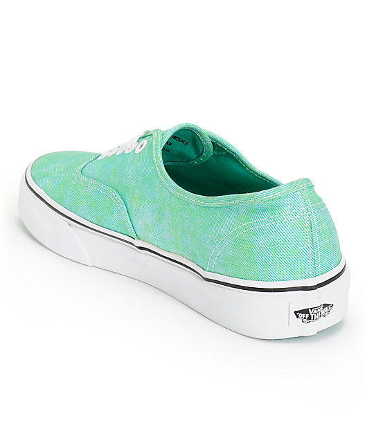 green glitter vans
