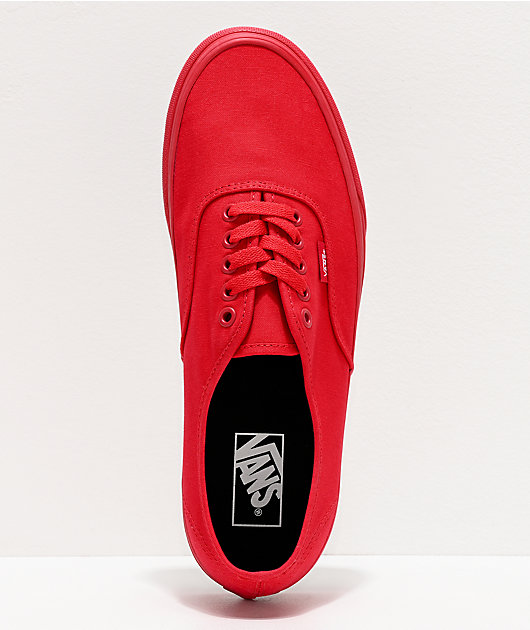 vans authentic all red