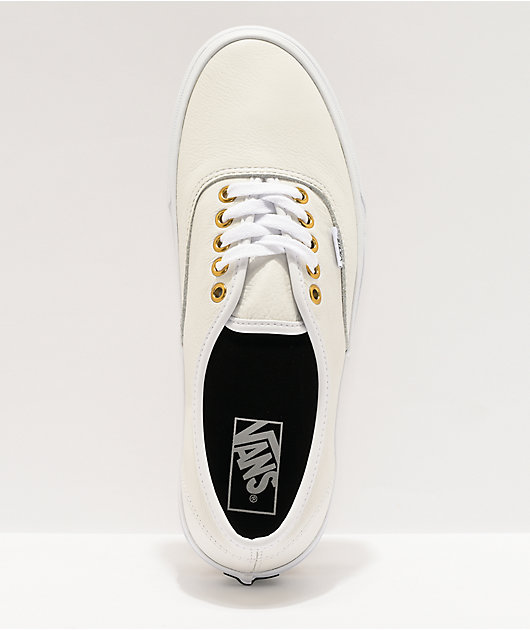 white authentic vans shoes