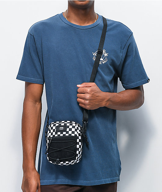 Bail Black & White Checkered Shoulder Bag