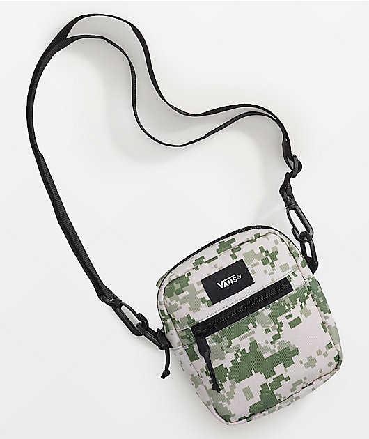 Vans Bail Digi Camo Green & Natural Crossbody Bag