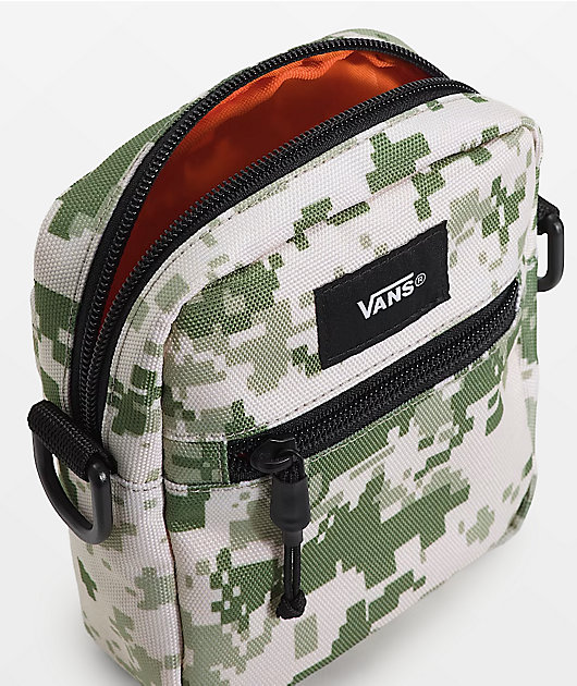 Vans Bail Digi Camo Green & Natural Crossbody Bag