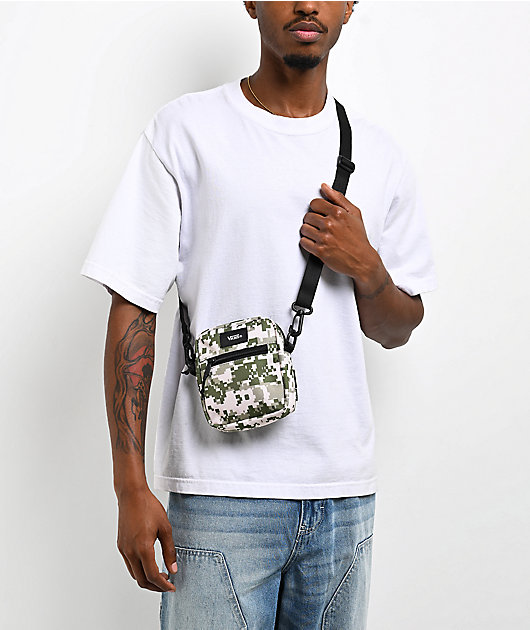 Vans Bail Digi Camo Green & Natural Crossbody Bag