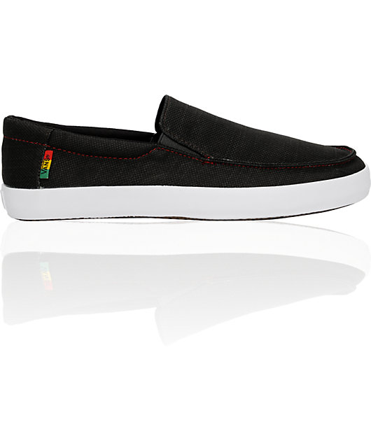Vans Bali Black \u0026 Rasta Skate Shoes 