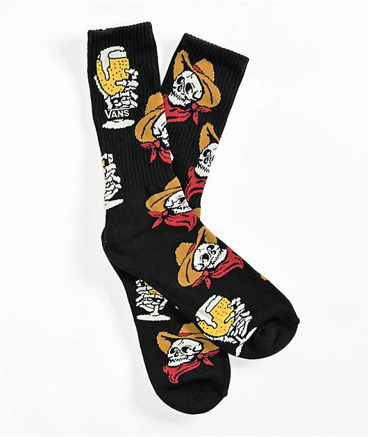 Vans Beer Cowboy Black Crew Socks