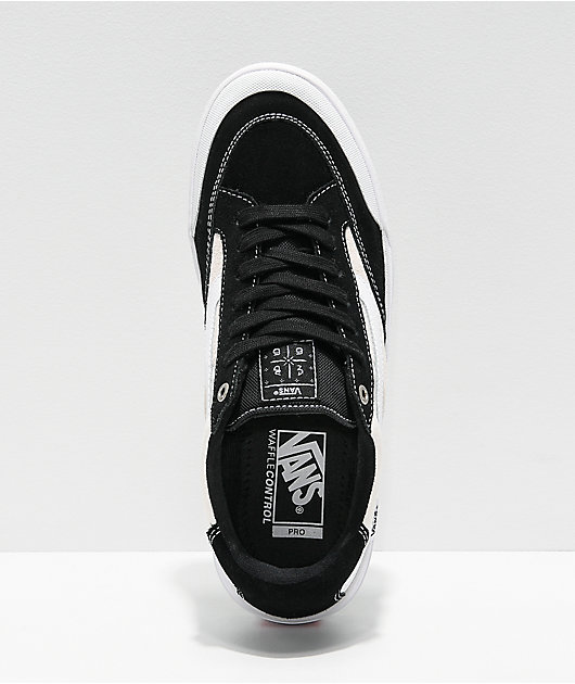 Vans Berle Pro Black & White Suede Skate Shoes