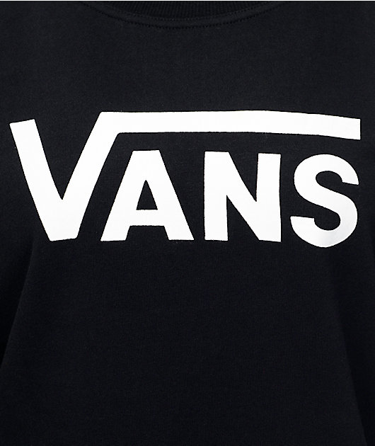 Vans Big Fun Checkerboard Black & White Crew Sweatshirt |