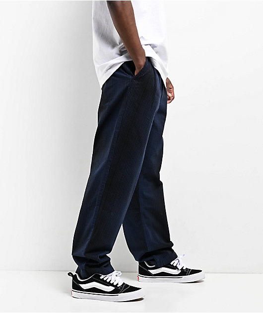 Vans Black & Blue Loose Fit Chino Pants