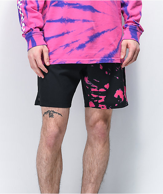 vans tie dye shorts mens