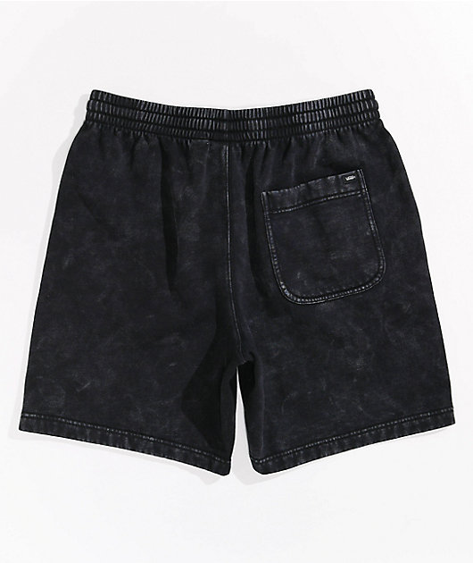 Vans Black Mineral Wash Sweat Shorts