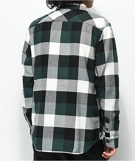 green flannel coat