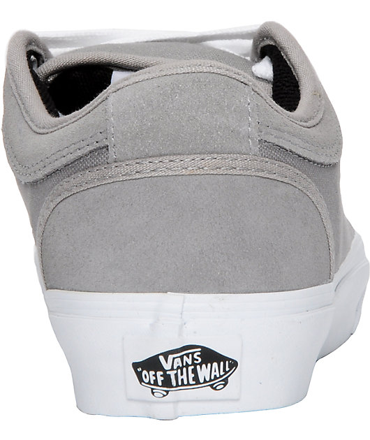 Vans Boys Chukka Low Grey \u0026 White Shoes 