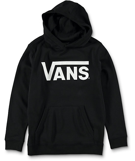 vans black and white sweatshirt