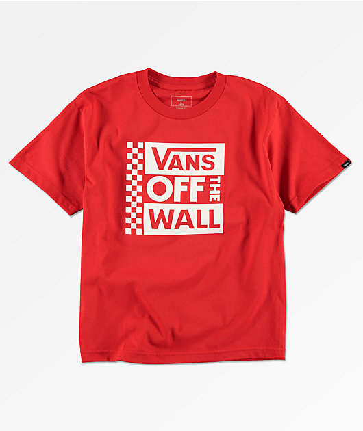 vans off the wall shirt red