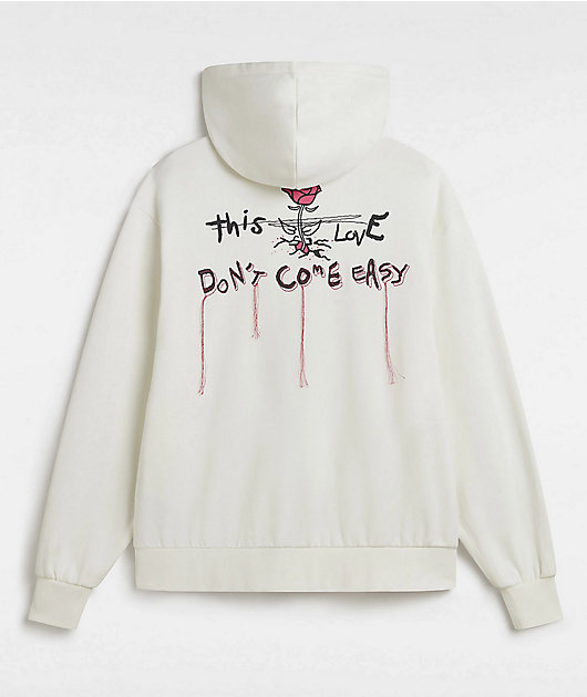 Vans Broken Hearts White Zip Hoodie | Zumiez