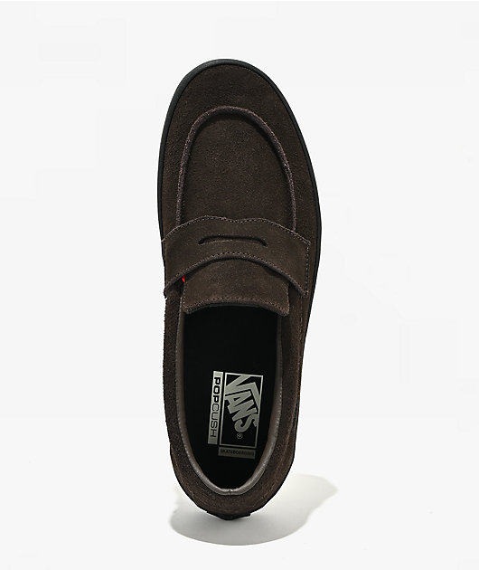 Vans Brown Suede Loafer Skate Shoes
