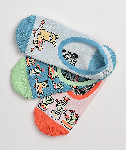 Vans Canoodle Llama Lover 3 Pack No Show Socks