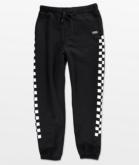 vans checkerboard track pants