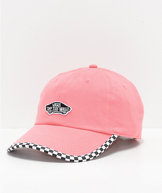 alarm Moment Ondenkbaar Vans Check It Pink & Checkerboard Strapback Hat
