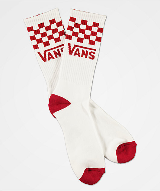 red and white vans socks