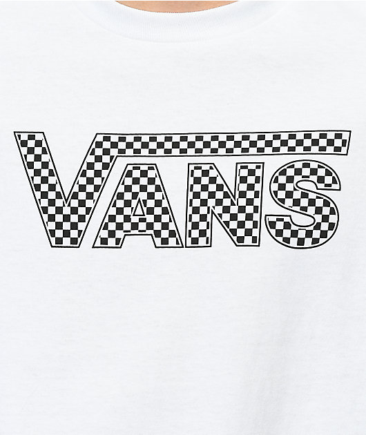 Vans Checkerboard Drop V White Long 