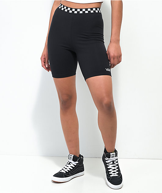 Vans Checkerboard shorts de bicicleta negros