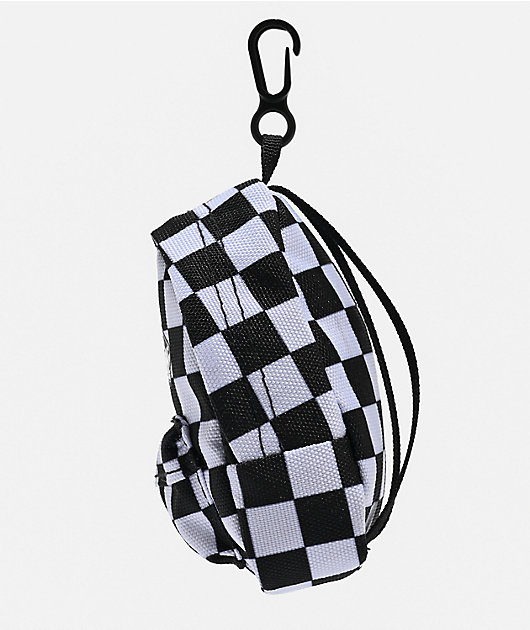 Vans Checkered Black Backpack Bag Charm