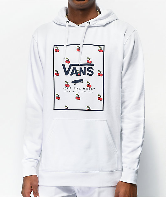 mens white vans hoodie