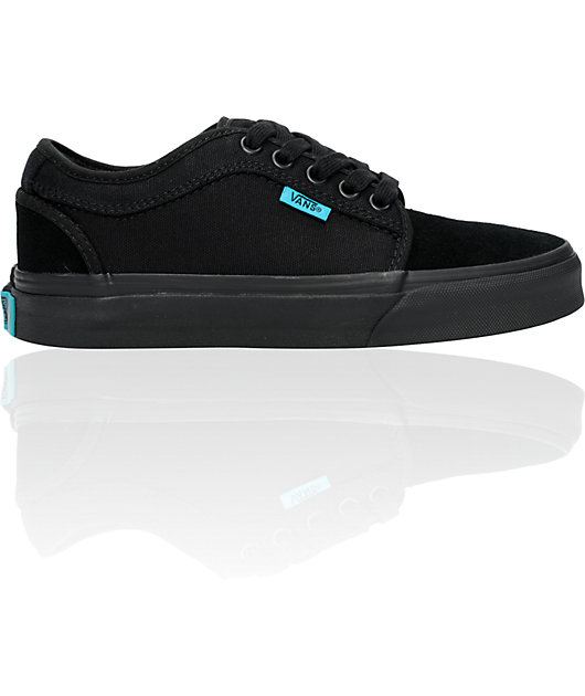 black and turquoise vans