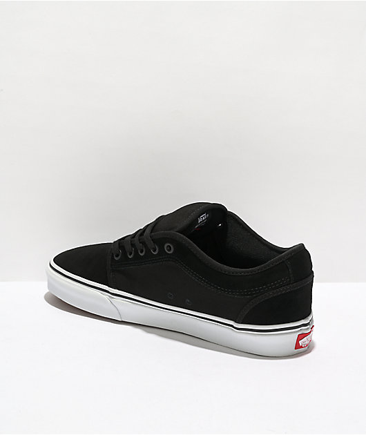 Vans Chukka Low Black & White Suede Skate Shoes
