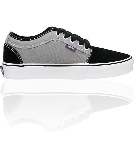 grey or purple vans 